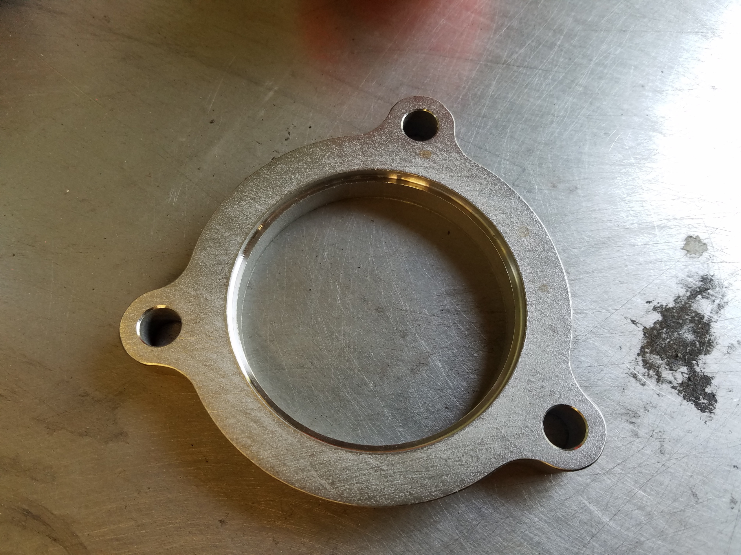 Stainless Downpipe Flange 3" for Angled Turbos